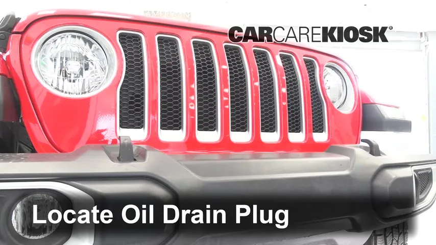 2021 Jeep Wrangler Unlimited Sahara 2.0L 4 Cyl. Turbo Aceite Cambiar aceite y filtro de aceite